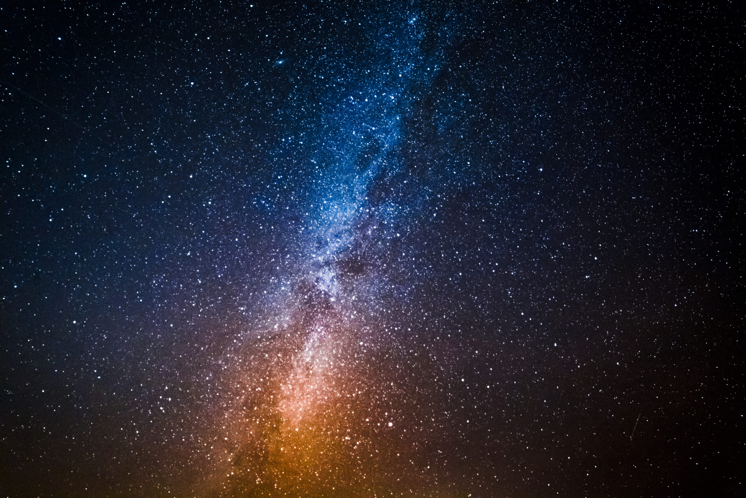 Milky way with million stars at night